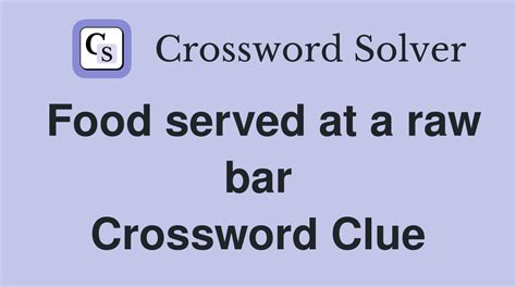 served as food crossword clue